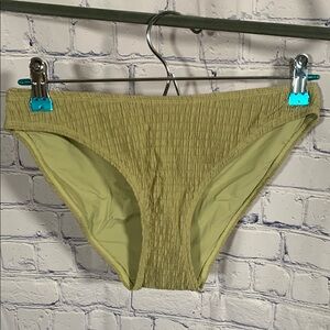 Andie Swim Womens The Bikini Bottom in Smocked Sage Size XS NWT Beach Vacation